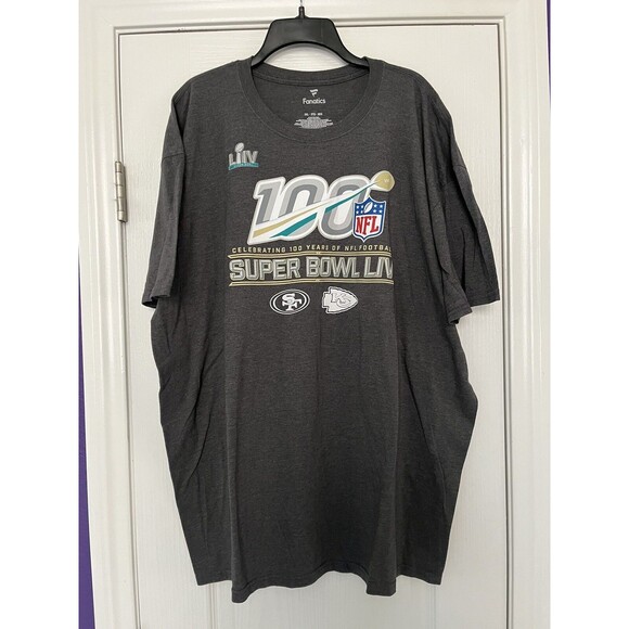 Fanatics NFL Super Bowl LIV 100 Years of Football T-Shirt Men's Size 3XL - Picture 6 of 9